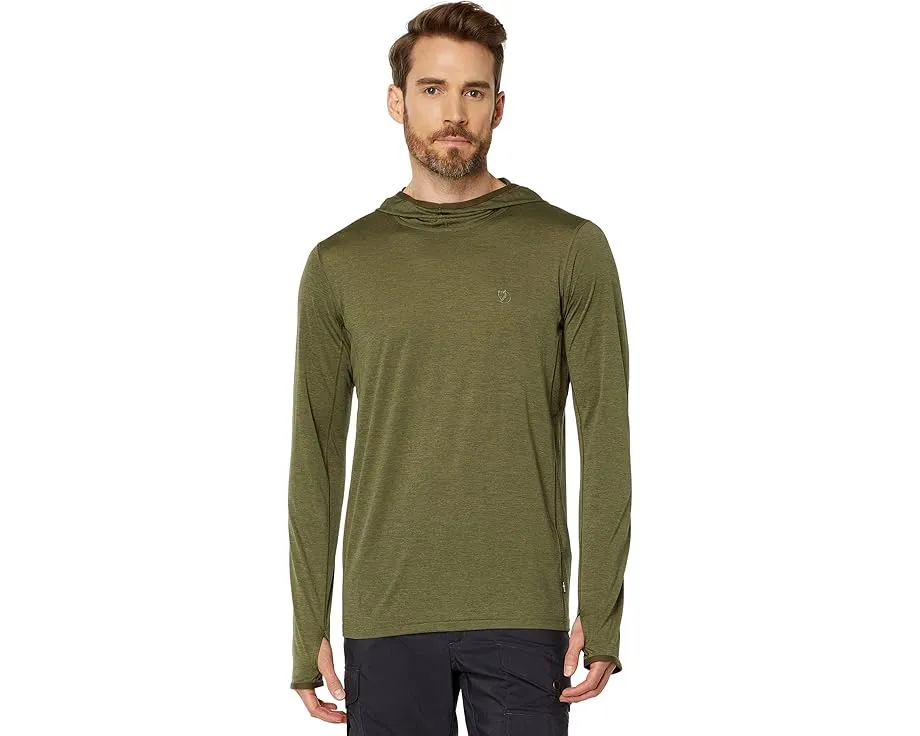 Легкая толстовка с капюшоном Fjällräven Abisko Sun-Hoodie для бега