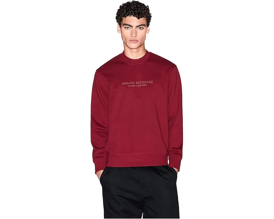 Свитшот Milano New York Logo с длинным рукавом Armani Exchange
