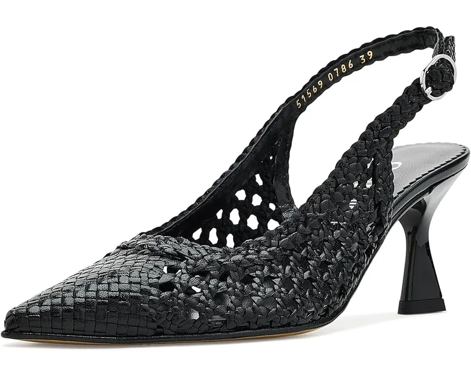 Туфли-лодочки Pump с плетеной кожей и застежкой-пряжкой La Canadienne