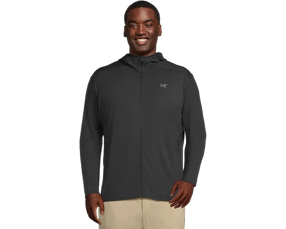 Легкая флисовая толстовка Arc'teryx Kyanite с капюшоном и карманами на молнии