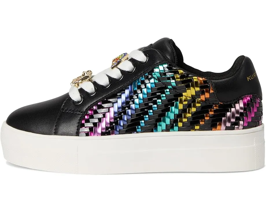 Детские кроссовки Kurt Geiger London Mini Laney Weave с плетеным радужным декором