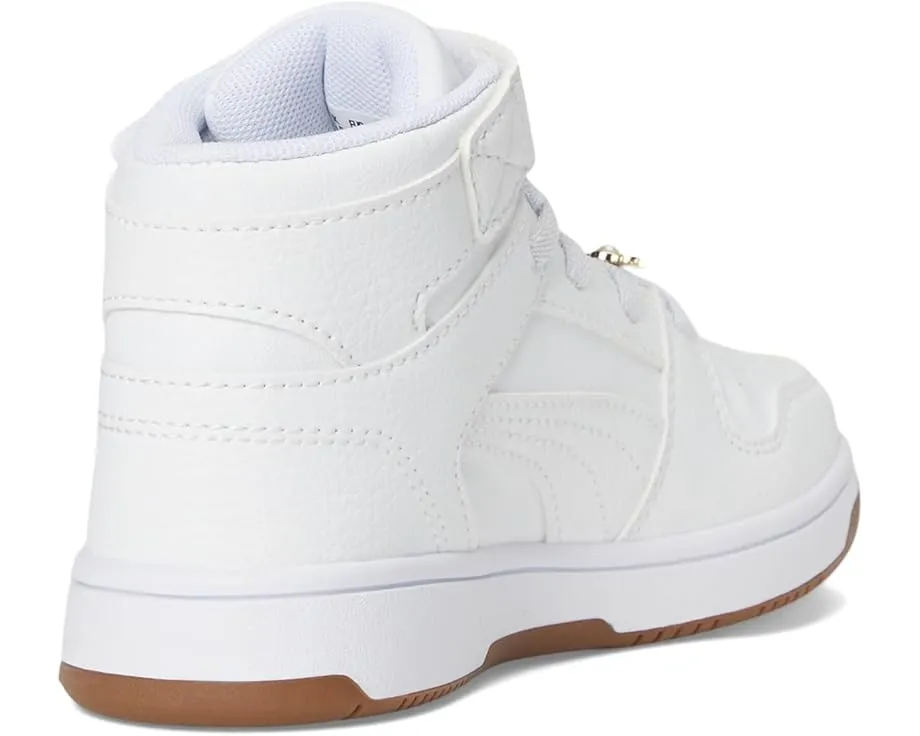 Кроссовки PUMA Kids Rebound Layup Mid на липучках с промежуточной подошвой EVA