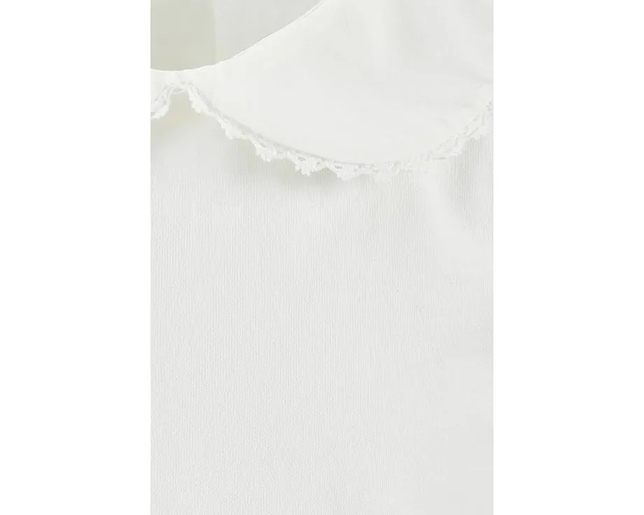 Блузка для девочек с рукавами-фонариками и кружевом Janie and Jack