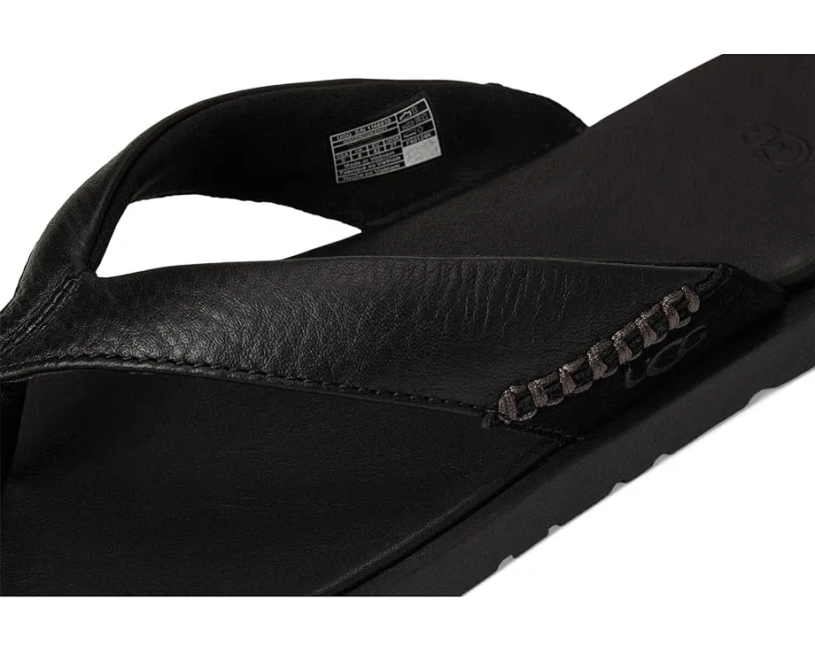 Сланцы UGG Seaside II Flip с ремешками из натуральной кожи и стелькой ЭВА