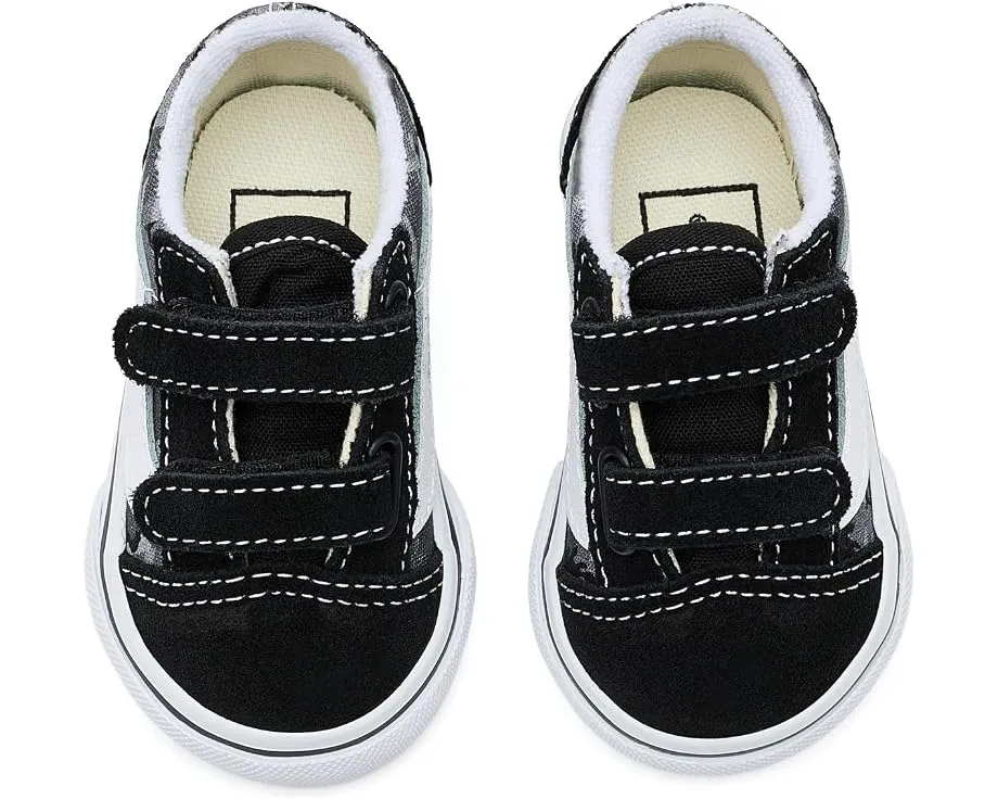 Vans Old Skool V кроссовки для малышей с двойной липучкой