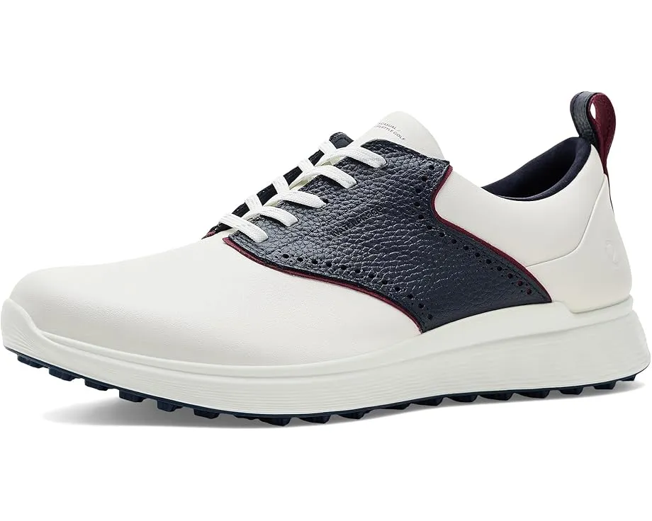 Водонепроницаемые кожаные гольф-ботинки ECCO Golf S Casual Saddle с мембраной ECCO-TEX