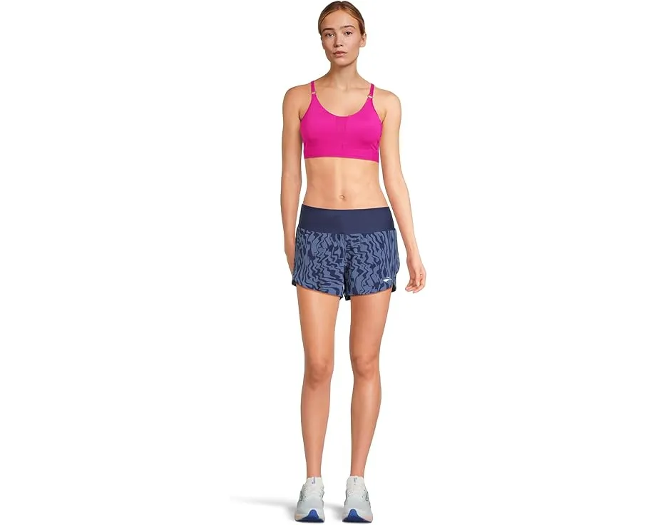 Спортивный бра Brooks Plunge 3.0 с влагоотводящей тканью и сетчатыми вставками