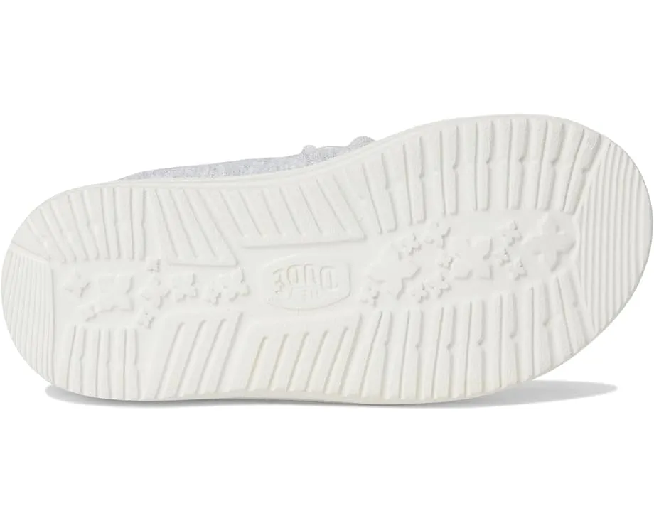 Детские слипоны Hey Dude Kids Wally Stretch Jersey с технологией Flex & Fold