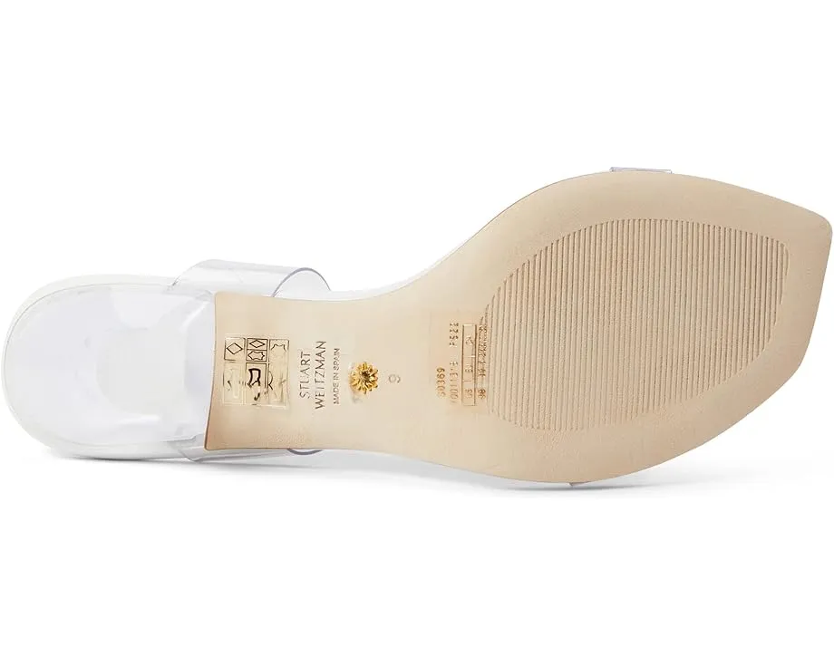Stuart Weitzman Прозрачные босоножки Kristal Clear Sandal на каблуке