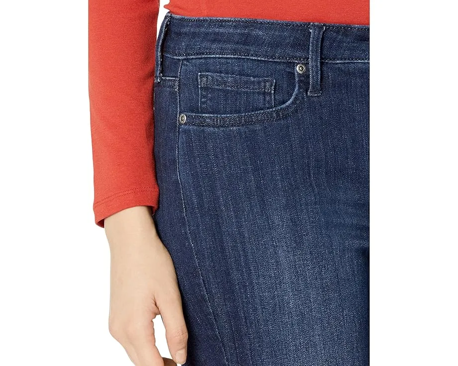 Джинсы NYDJ Sheri Slim в цвете Underground с завышенной талией и прямым кроем