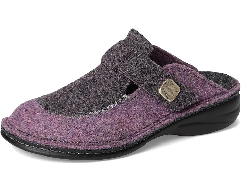 Войлочные клоги Finn Comfort Antholz Lila Doublefilz из шерсти с терморегуляцией