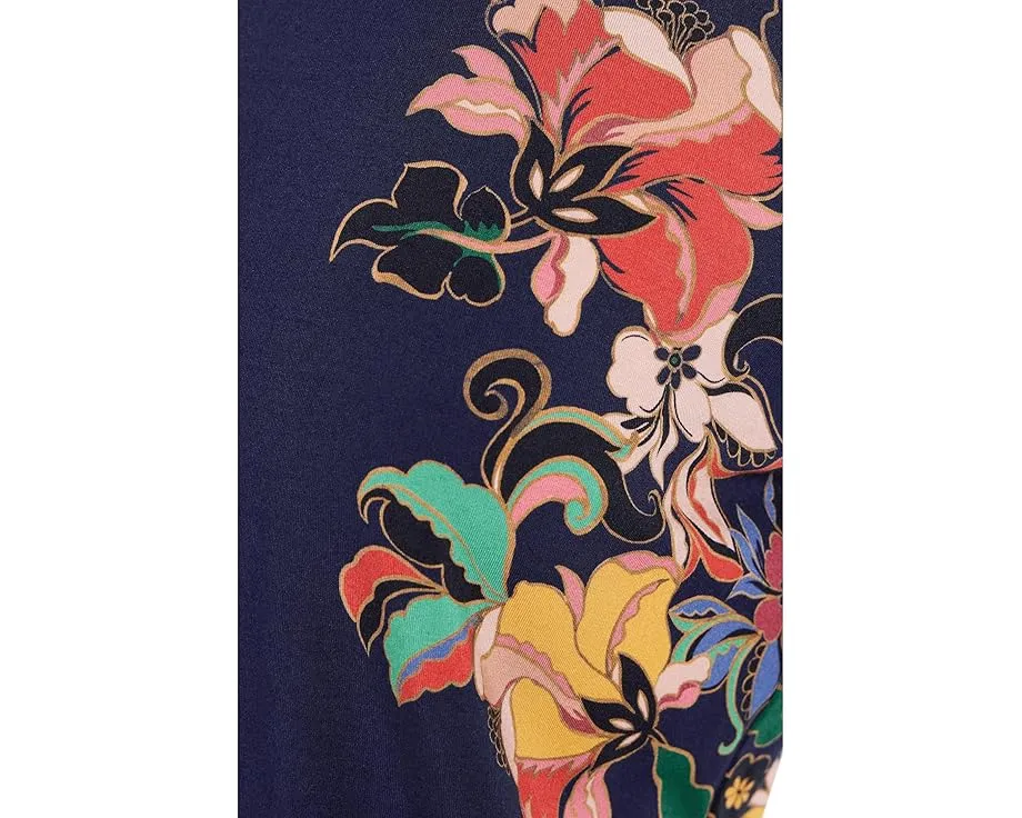 Блузка Johnny Was Janie Favorite с объемными рукавами и высоким воротником