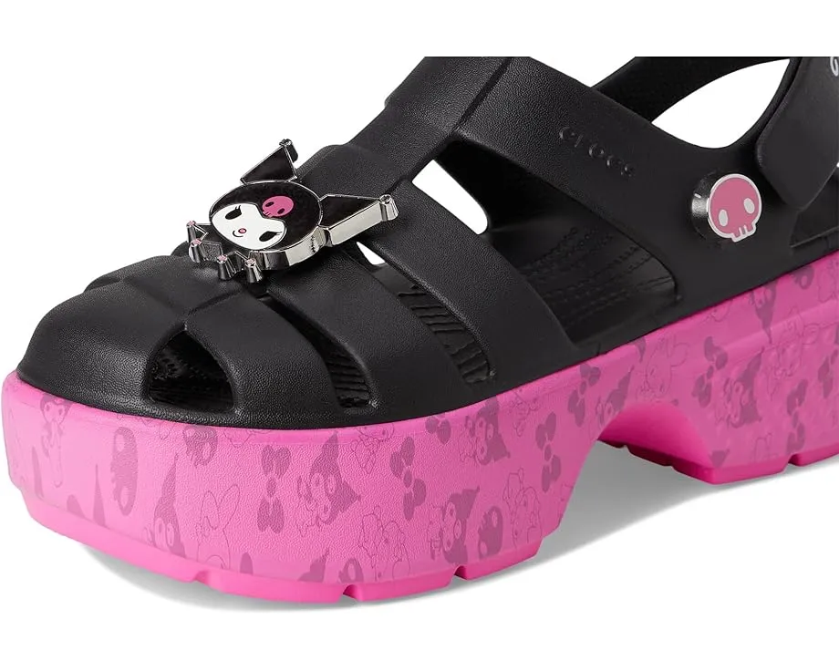 Сандалии Crocs Sanrio My Melody / Kuromi Stomp Sandal с платформой