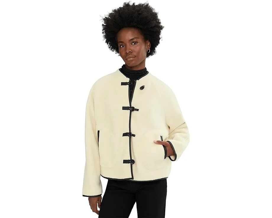 Куртка Sanctuary Powder Sherpa из искусственного меха с контрастной отделкой