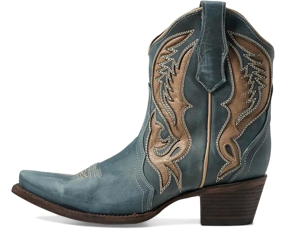 Сапоги Corral L6089 до щиколотки с вышивкой и кубинским каблуком