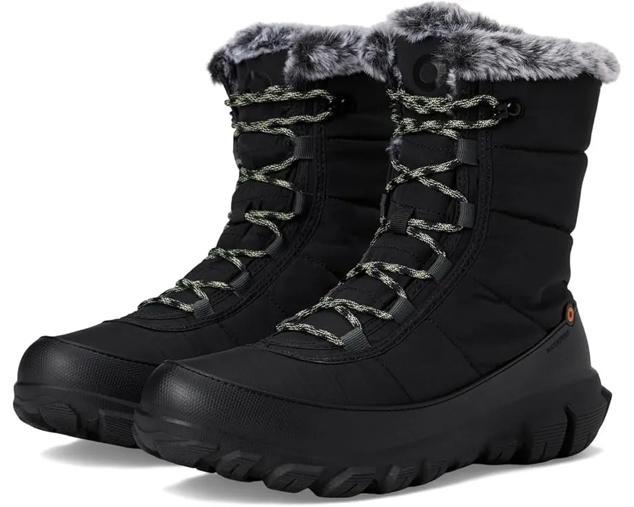 Ботинки Bogs Cedar Quilt Lace с утепленной стеганой конструкцией и искусственным мехом