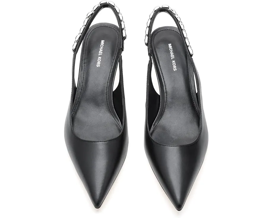 MICHAEL Michael Kors туфли Marcia Kitten Sling Pumps с цепочкой на шпильке