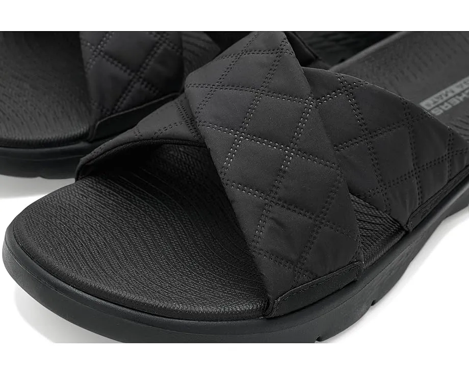 Сандалии SKECHERS Cozy Fit GO Walk Flex Gracie с утеплением и стежкой