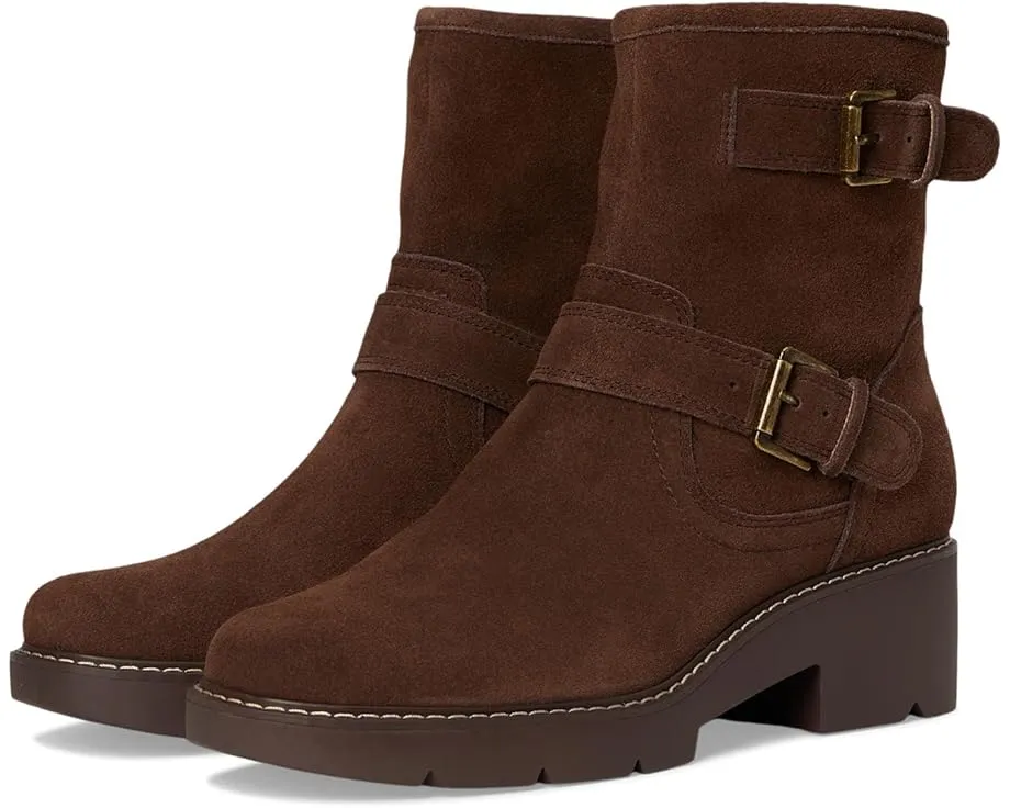 Кожаные мото-ботинки Lucky Brand Migyn с двойной пряжкой