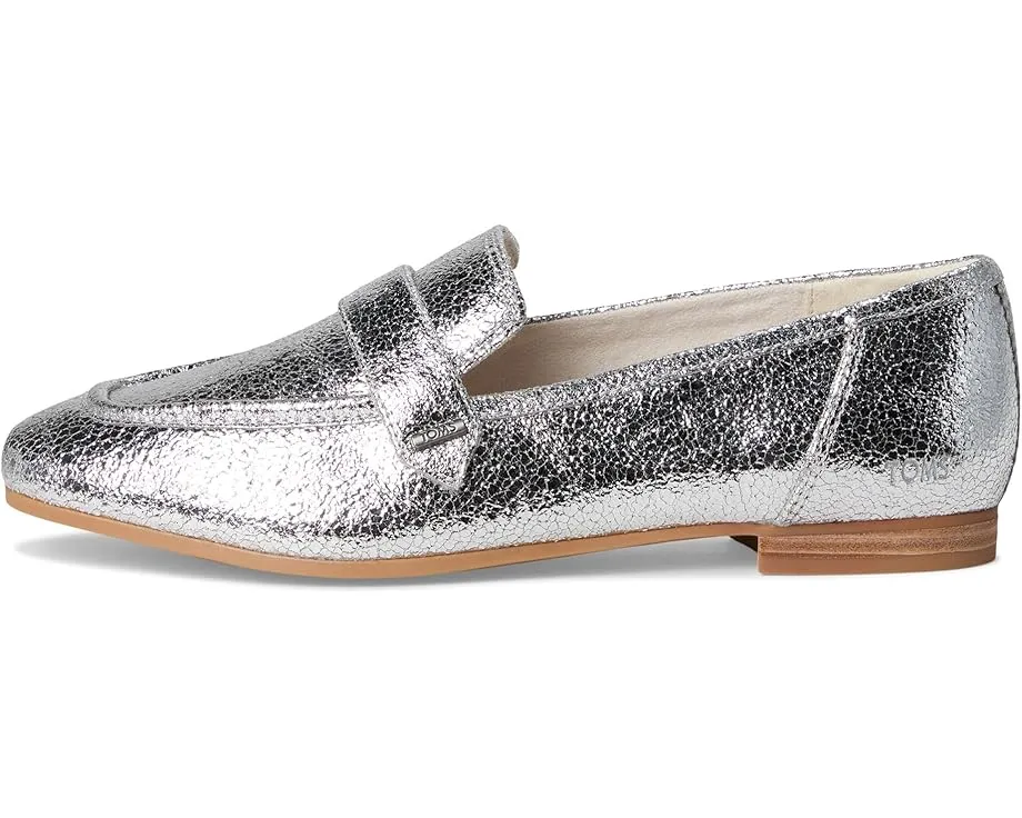 Лоферы TOMS Lynette из кожи с квадратным носком и ремешком