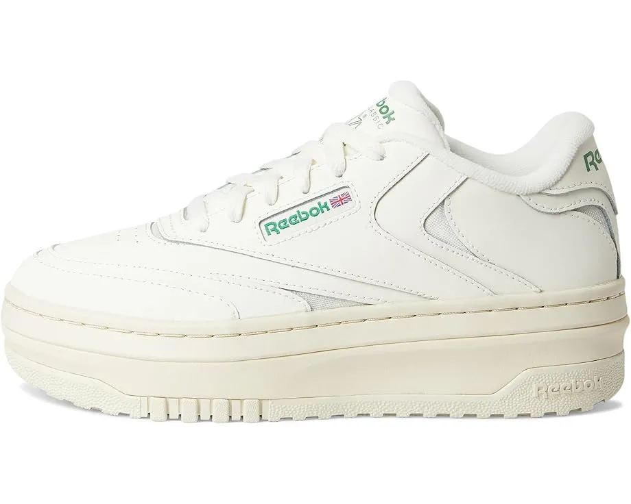 Reebok белые классические кроссовки Club C Extra на платформе