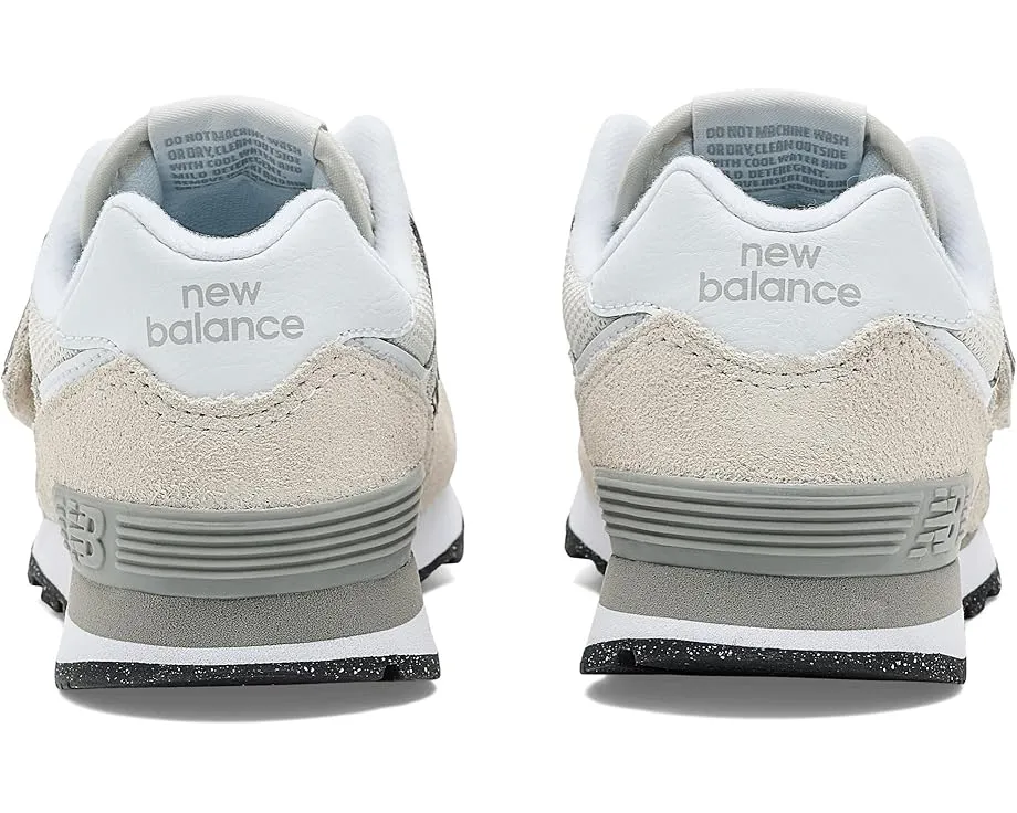 New Balance Kids 574 Core Hook & Loop кожаные кроссовки с липучкой