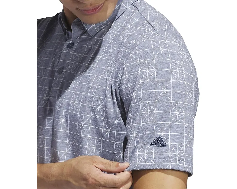 Adidas Go-To Printed Short Sleeve Polo с принтом и коротким рукавом