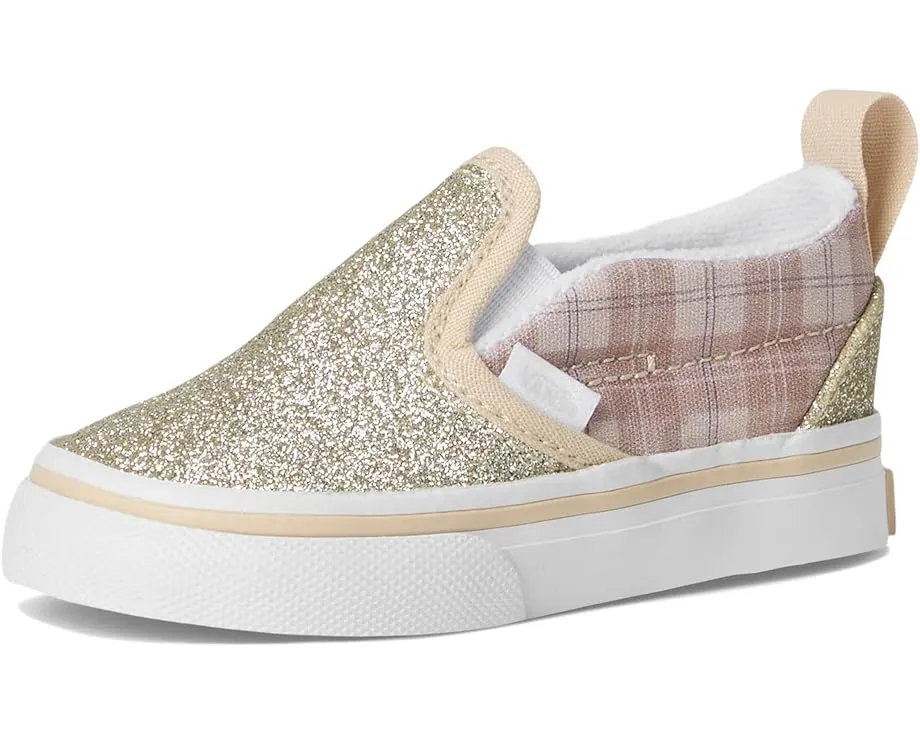 Детские слипоны Slip-On V Vans Kids с текстильным верхом и узором