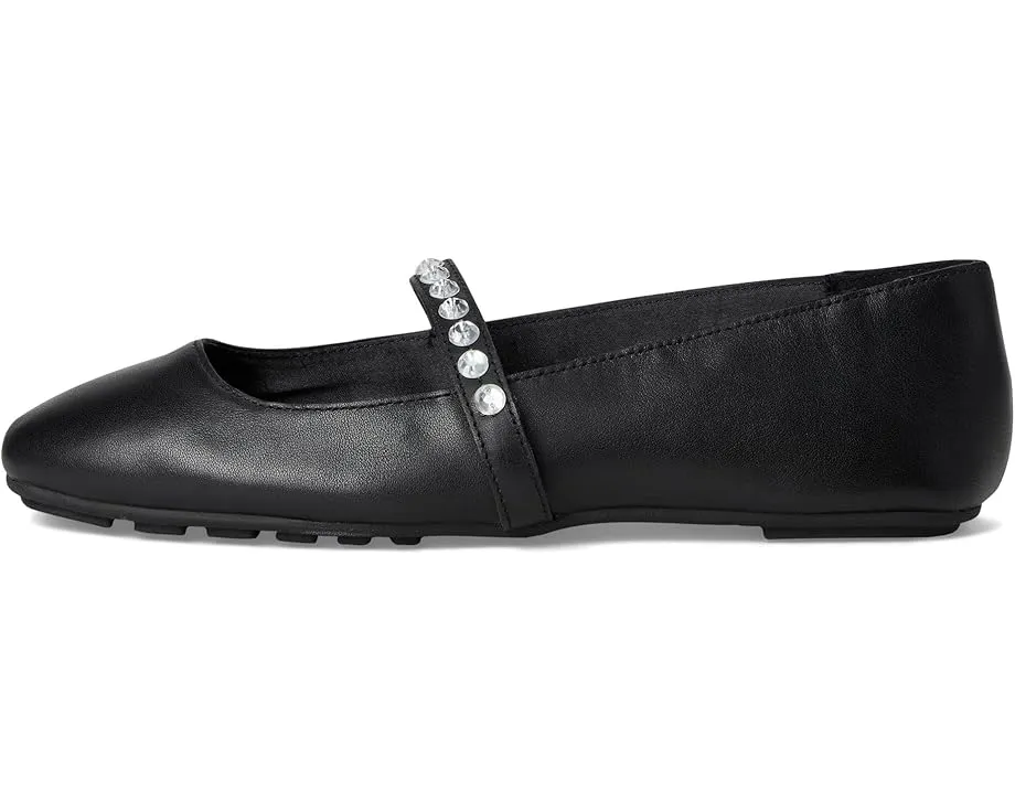 Балетки MLE-Karolin с ремешком и стразами на замше от MIA