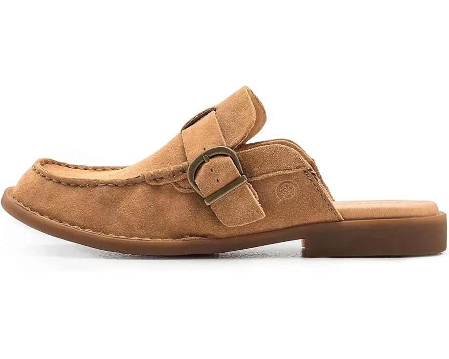 Мюли-лоферы Born Meg из мягкой замши с пряжкой