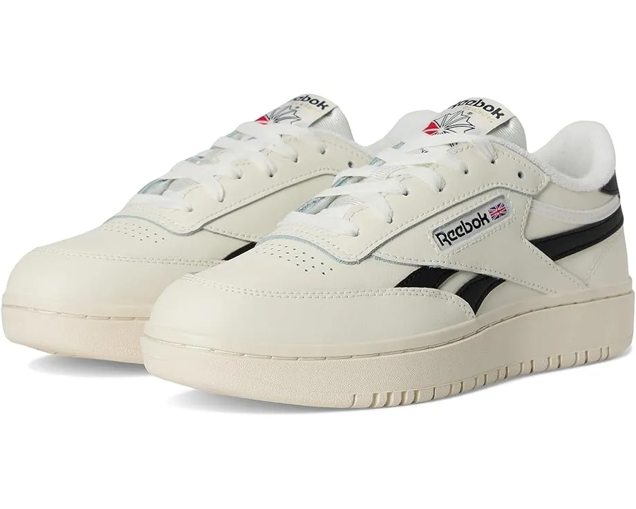 Reebok Lifestyle Club C Double женские кеды с кожаным верхом и массивной резиновой подошвой