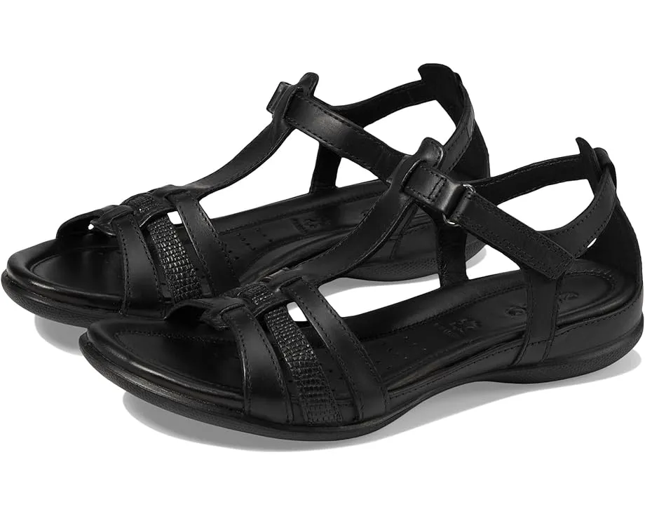 ECCO сандалии Flash T-Strap Sandal с кожаной стелькой и подошвой из ПУ