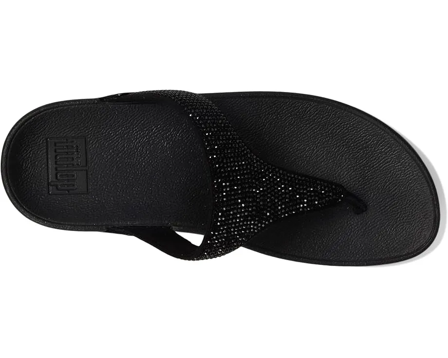 Сандалии FitFlop Lulu с кристаллами и анатомической стелькой MicroWOBBLEBOARD