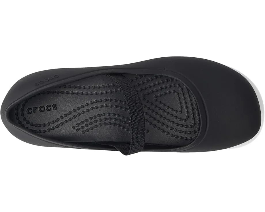 Детские балетки Crocs Brooklyn на платформе с регулируемым ремешком