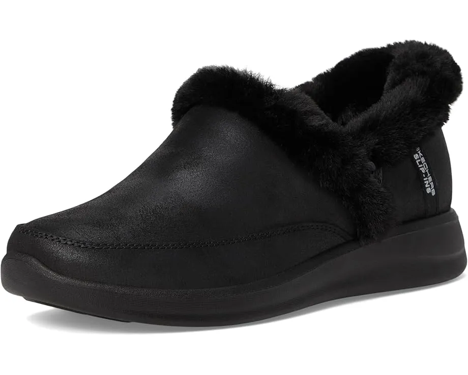 Тапочки Skechers Cozy Escape Hands Free Slip-Ins с искусственным мехом и памятью формы