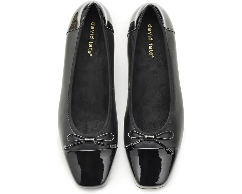 Туфли-лодочки Amiya с бантом и низким каблуком от David Tate