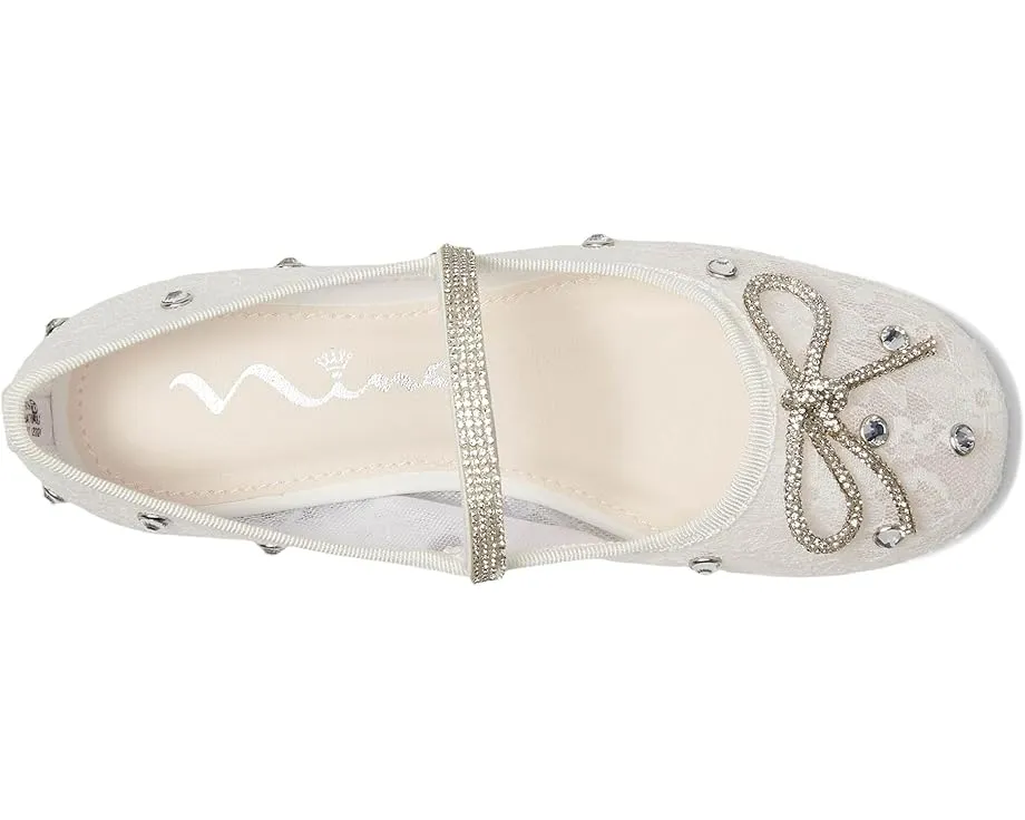 Детские балетки Leva в стиле Mary Jane с кристаллами Nina Kids