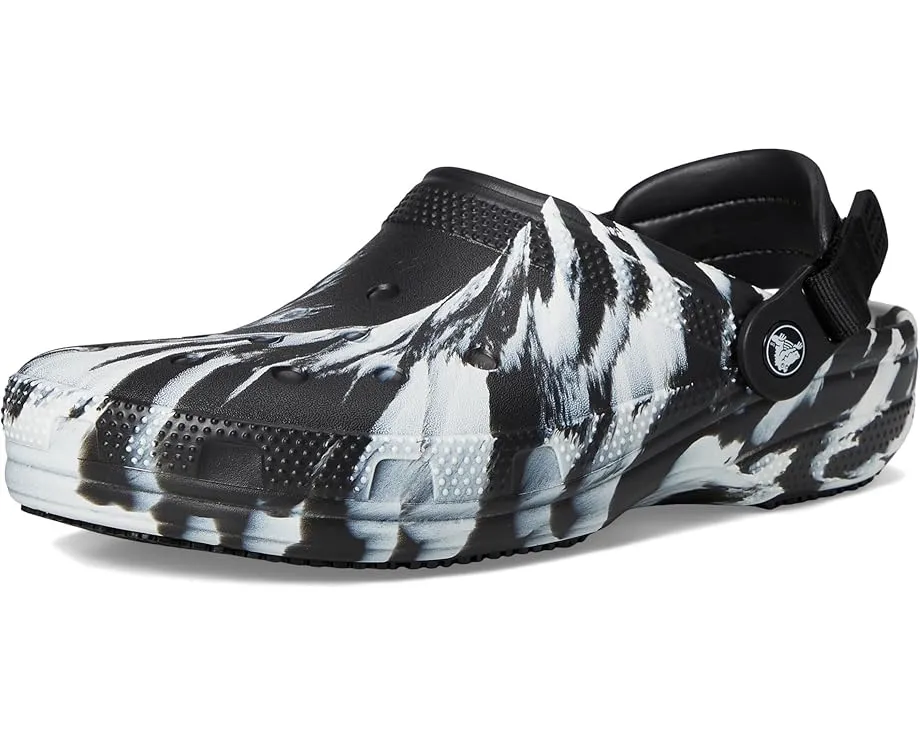 Классические рабочие сабо Crocs с противоскользящей подошвой и регулируемым ремешком