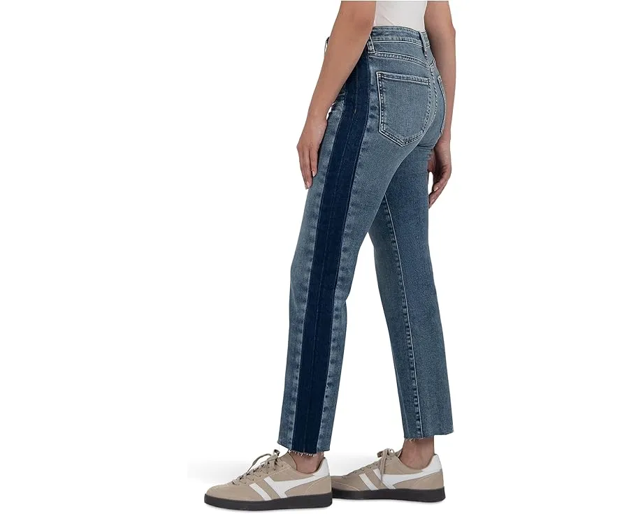 KUT from the Kloth Джинсы Kelsey с высокой посадкой и необработанным краем