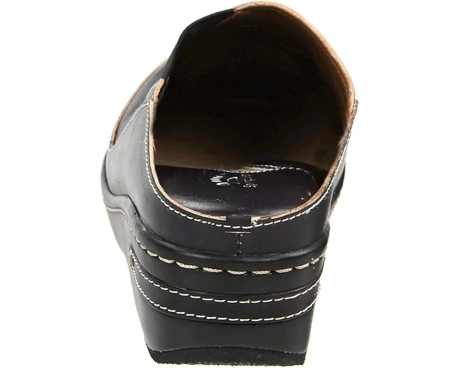 Клоги L'Artiste by Spring Step Chino с ручной росписью и цветочным узором