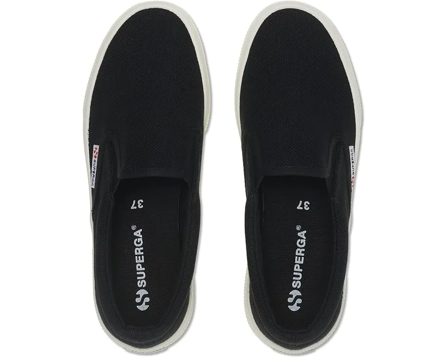 Superga 2740 платформенные слипоны из хлопкового канваса