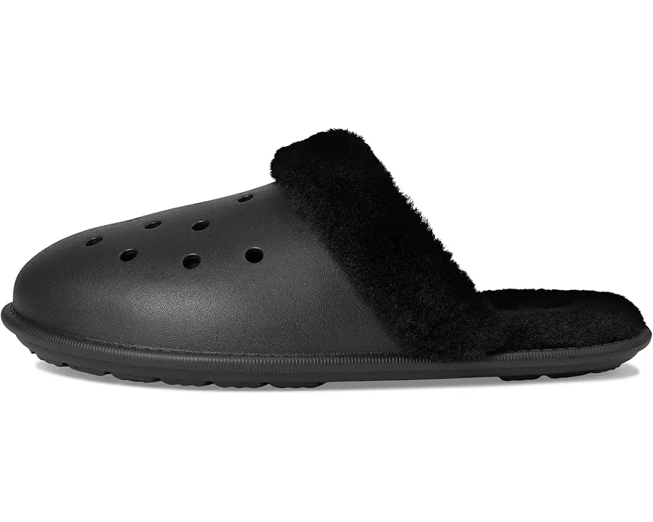 Домашние тапочки Crocs Classic Fuzz Scuff с искусственным мехом