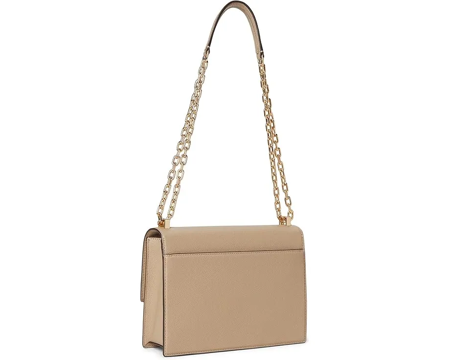 Плечевая сумка Kate Spade New York Deco с цепным ремнем из тисненой кожи