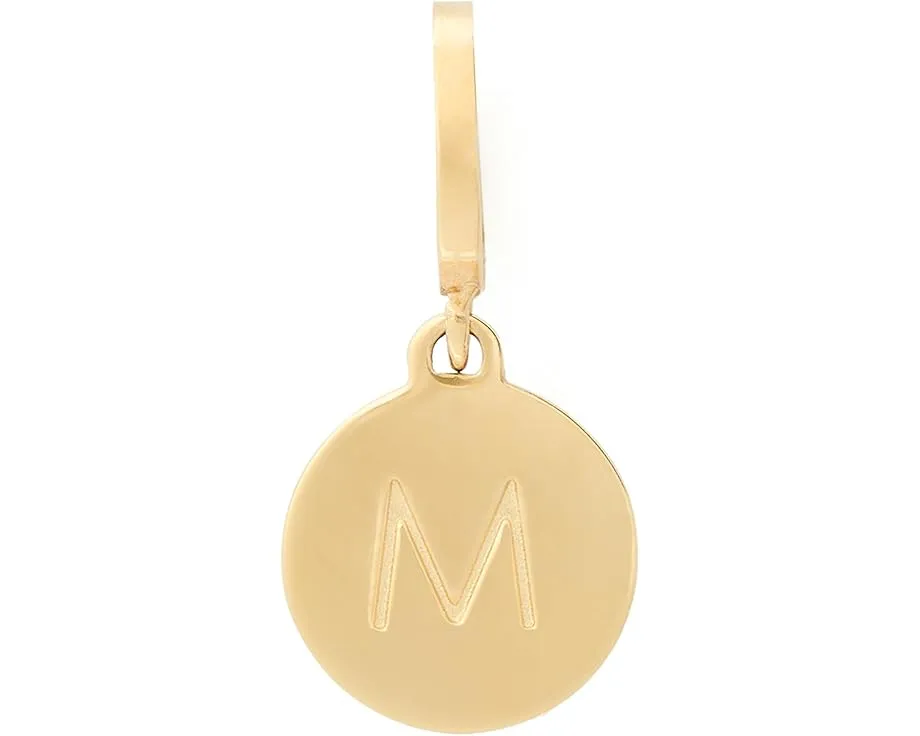 Подвеска Kate Spade New York Mini M с гравировкой из латуни