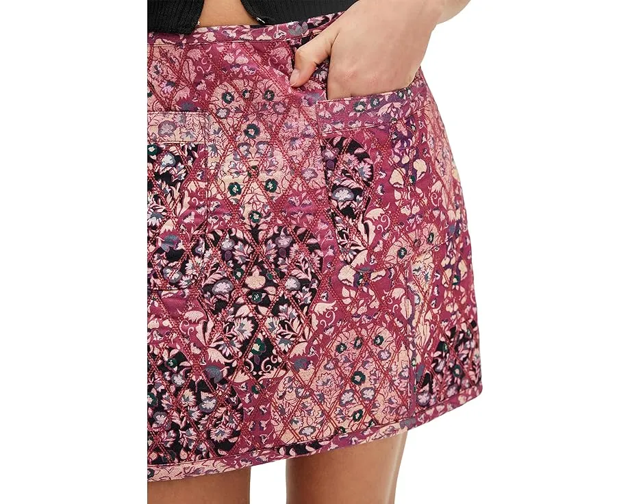Юбка мини Darla Quilted с цветочным принтом и стеганой текстурой Free People