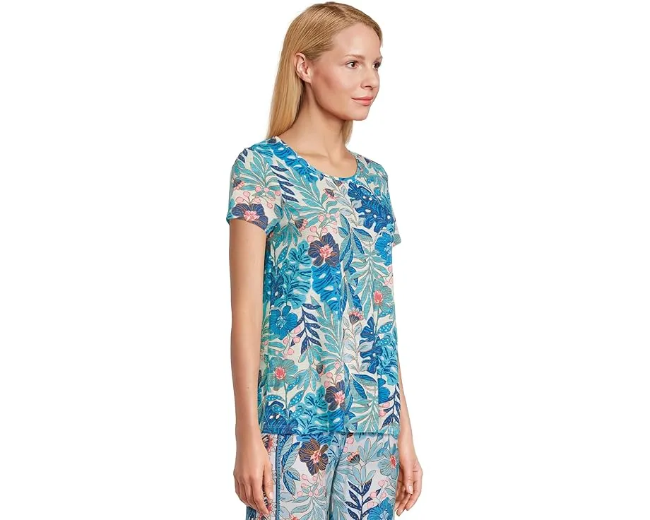 Топ Lilly Pulitzer Etta с круглым вырезом из пима-хлопка