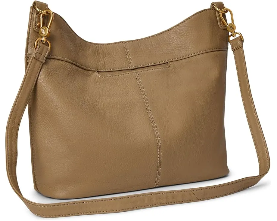 Сумка через плечо Pier из полированной кожи с регулируемым ремнем HOBO