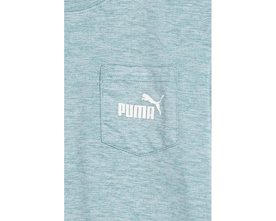 Детский комплект Puma из сетчатой футболки и флисовых шорт