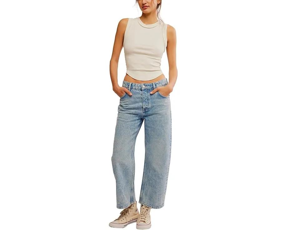 Джинсы Free People Deep Trance с низкой посадкой и свободным кроем