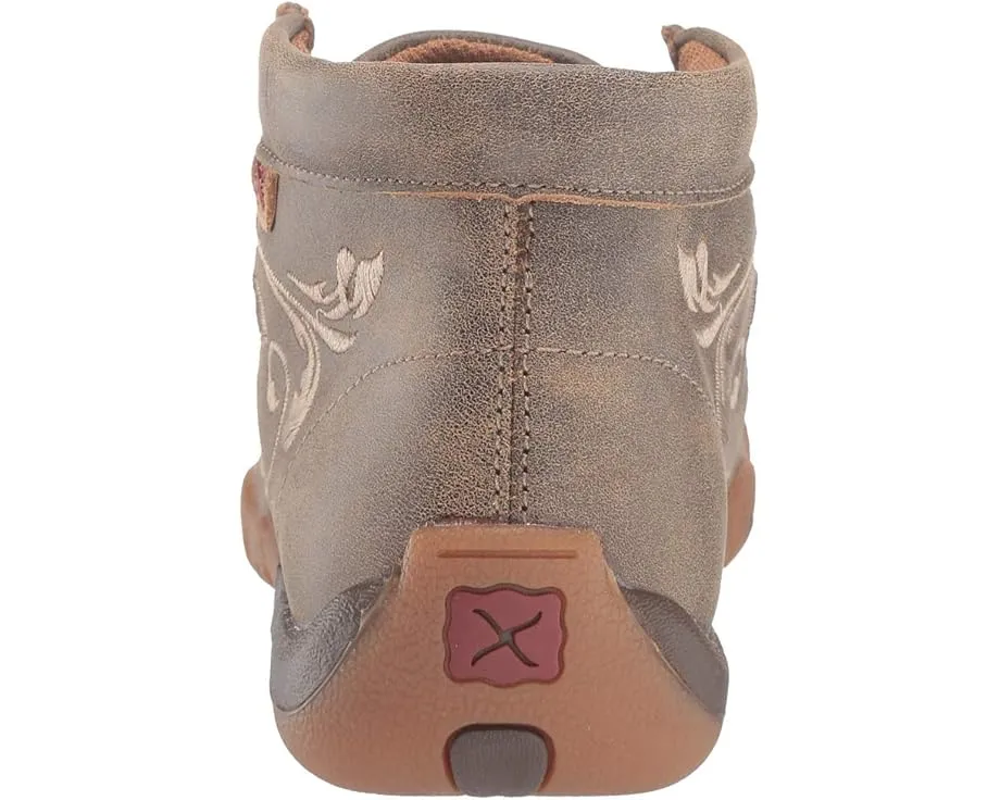 Женские мокасины Twisted X WDM0041 с цветочной вышивкой и композитной стелькой